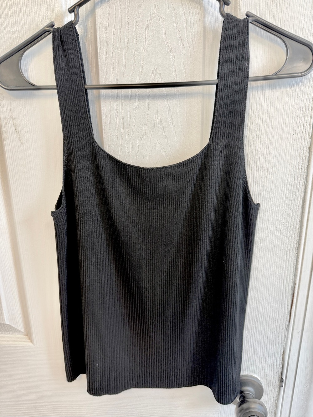 Uniqlo Black Ribbed Tank
